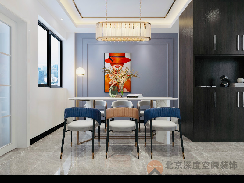 欽州人和春天96㎡現(xiàn)代輕奢裝修效果圖案例